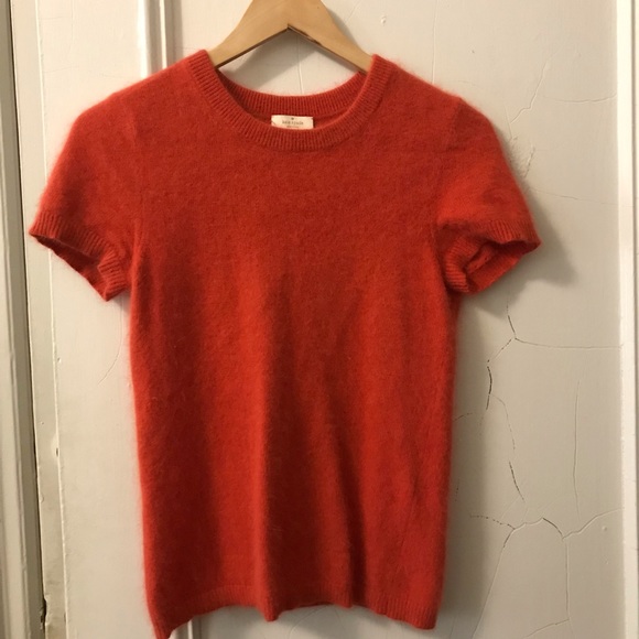 kate spade Sweaters - Kate Spade rabbit hair short sleeved sweater